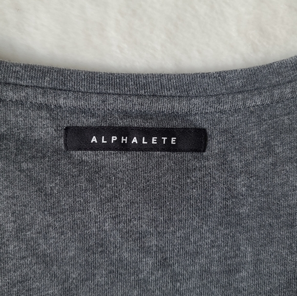 Alphalete Distressed Long Sleeve Crop Top Crewneck - Picture 13 of 14